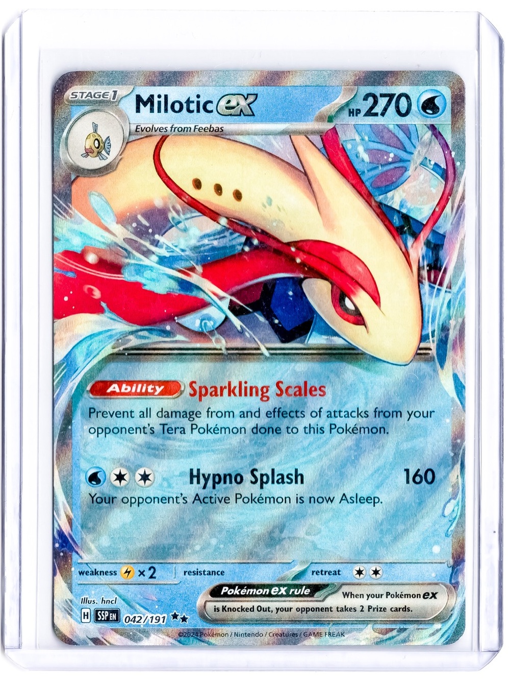 Milotic 042/191 EX Surging Sparks NM Pokemon Trading Card